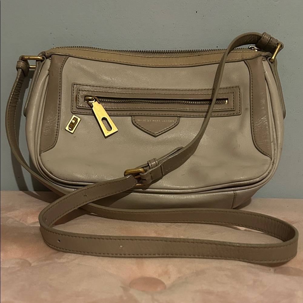 Marc By Marc Jacobs Taupe Gray Vintage Crossbody Bag